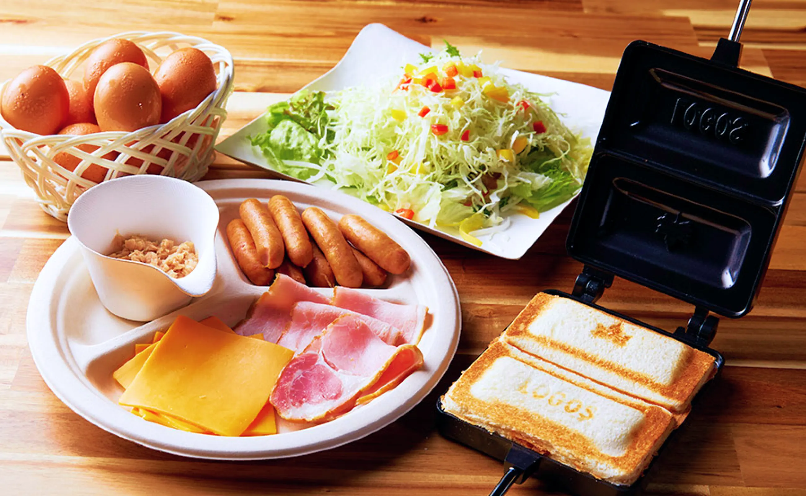 洋朝食～ホットサンド